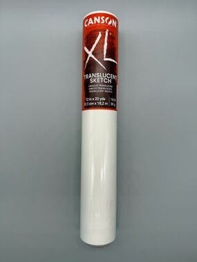 Canson XL Translucent Sketch Paper Roll 12" x 20 Yds White Tracing Drafting New